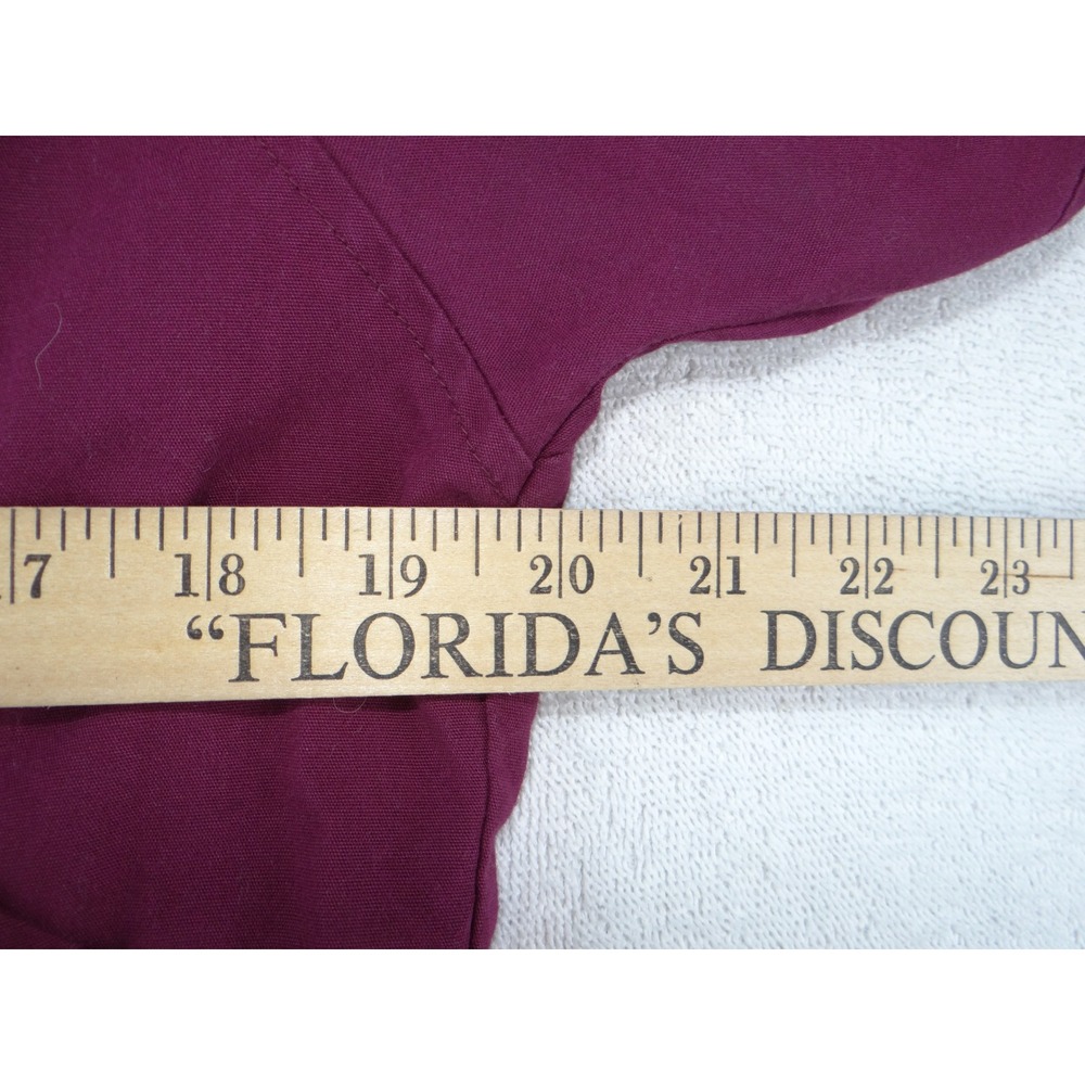 Butter-Soft‎ Womens Scrub Set Burgundy V-Neck Top Elastic Waist Pants Size Small - Picture 12 of 16